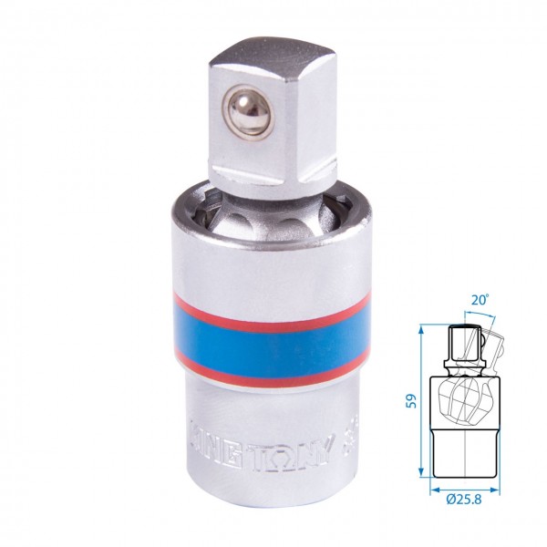 Кардан 1/2, шаровый KING TONY 4793