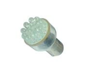 Автолампа P21/5W (BAY15d) 12 LED YELLOW 52лм 12V MEGAPOWER /10/200