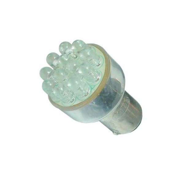 Автолампа P21/5W (BAY15d) 12 LED YELLOW 52лм 12V MEGAPOWER /10/200 M-30404Y