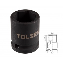 Головка торцевая ударная шестигранная 1/2, 21 мм TOLSEN TT18221