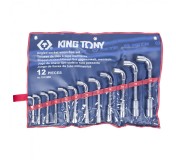 Набор торцевых L-образных ключей, 8-24 мм, 12 предметов KING TONY 1812MR