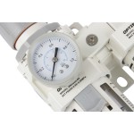 Блок подготовки воздуха 1/2 с фильтром, манометром, маслораспылителем и регулятором давления AC4010-04