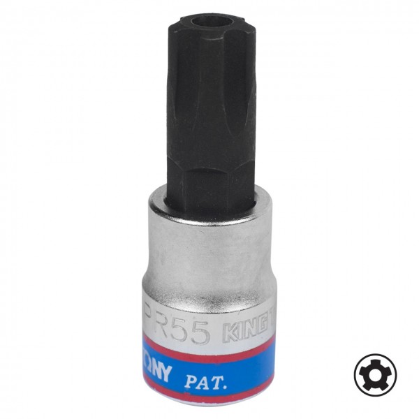 Насадка (бита) торцевая 3/8, Torx plus, IPR55, L = 50 мм KING TONY 302D55