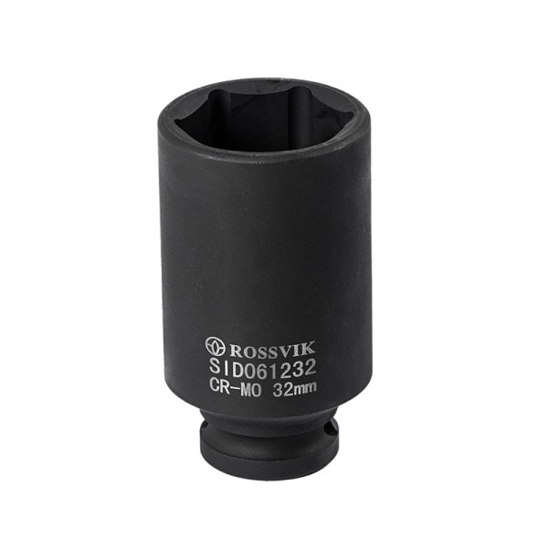 Головка торцевая ударная, глубокая ROSSVIK, 1/2", 32мм SID061232