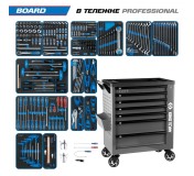 Набор инструментов 325 предметов, BOARD, в серой тележке KING TONY 9G38-325MRVG