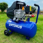 Компрессор поршневой, 300 л/мин, 2.2 КВт, 220 В, ресивер 24 л OPT-302430