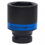 Головка торцевая ударная глубокая шестигранная 1, 60 мм KING TONY 843560M