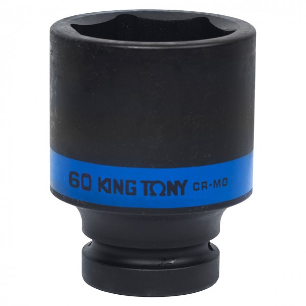 Головка торцевая ударная глубокая шестигранная 1, 60 мм KING TONY 843560M