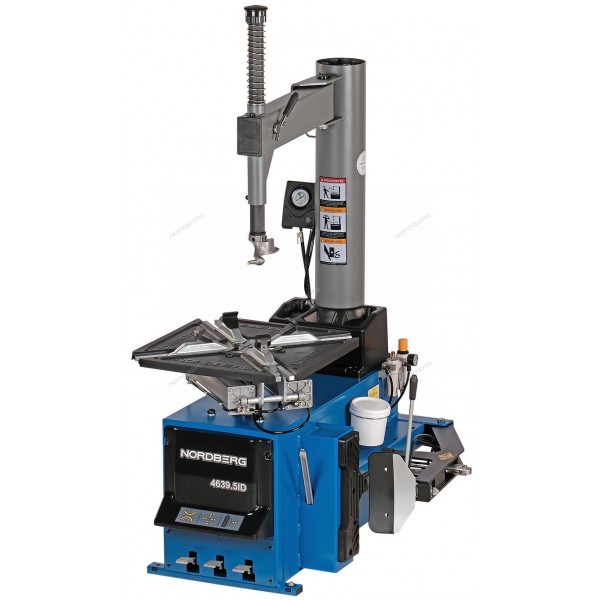 Станок шиномонтажный 380V п/автомат, 2х скор, стол с накладками, синий NORDBERG 4639,5ID(B) 380