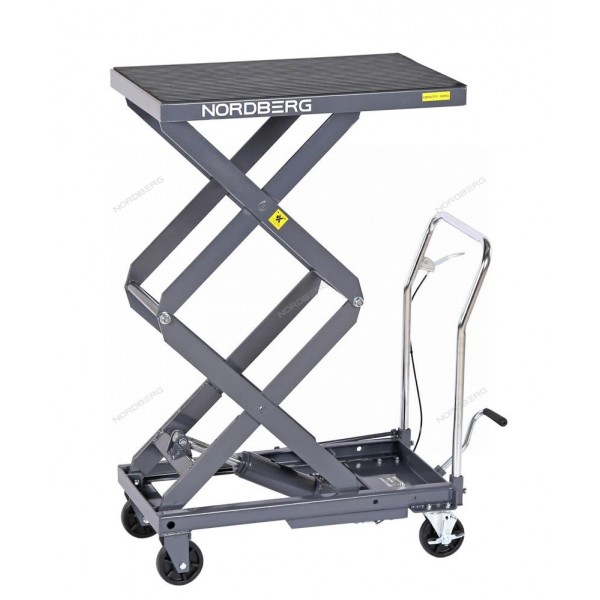 Стол подъемный гидравлический, 300 кг, двойные ножницы, серый NORDBERG N3T301G