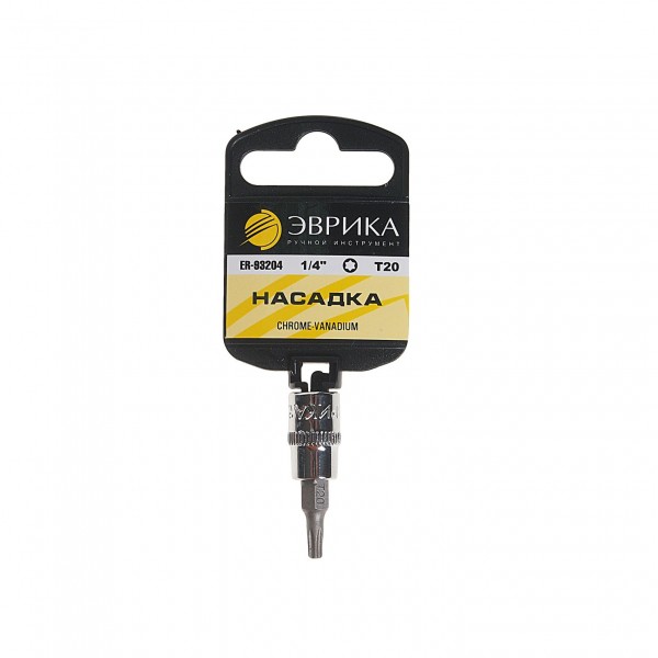 Насадка  1/4" DR торкс T20 (с держателем) ЭВРИКА 1/240 ER-93204H