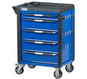 Тележка инструментальная, 5 выдвижных ящиков, с системой защиты от опрокидывания, синяя NORDBERG T5P(B)