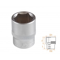 Головка торцевая стандартная шестигранная 3/8, 17 мм AFFIX AF00030017