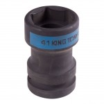 Головка торцевая ударная 1, Square 20 мм х Hex 41 мм, футорочная KING TONY 85452041M