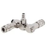 Разветвитель пневматический с вращающимися соединениями, вход со штекером, 2 выхода БРС WDK-83RLL