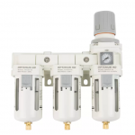 Блок подготовки воздуха 1/2 трехступенчатый с влагомаслоотделителем, регулятором и манометром AFFW4000-04