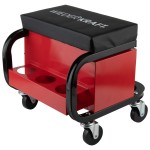 Табурет механика с 3 инструментальными ящиками, г/п 110 кг WDK-86032