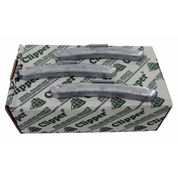 Грузики балансировочные для стальных дисков 100 г, 25 шт. CLIPPER 02100