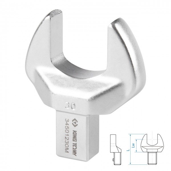 Насадка рожковая серии FIT, 30 мм, 14х18 мм KING TONY 34501230M