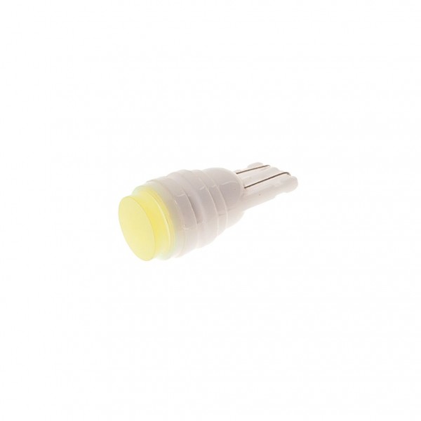 Автолампа T10W (W2,1x9,5d) CERAMIC 1 SMD WHITE 6000K 55лм  24V MEGAPOWER /10 /100 M-10115W-24
