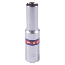 Головка торцевая глубокая шестигранная 1/4, 1/4, дюймовая KING TONY 223508S