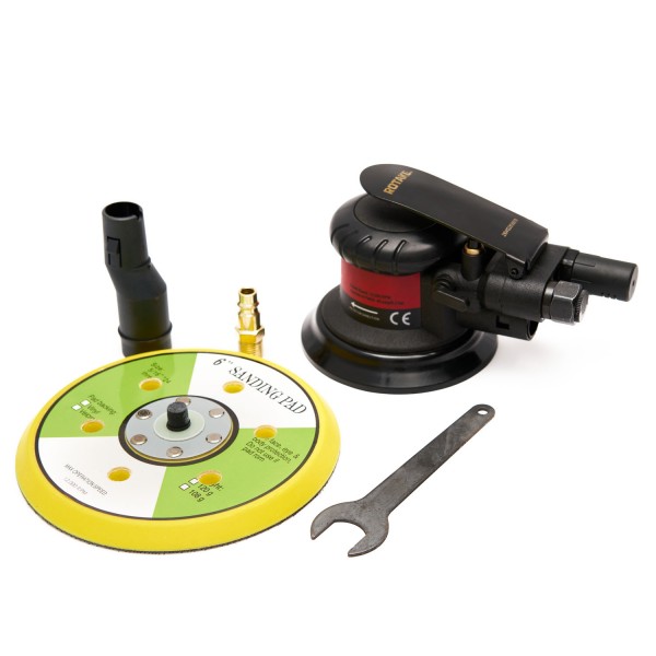 Шлифмашина полировальная пневматическая , 150мм, 12000об/мин, эксцентрк, с отсосом RT-2151-C