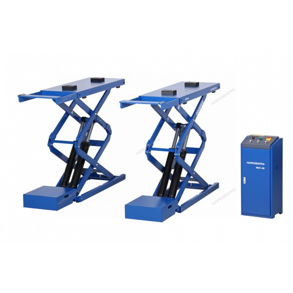 Подъемник ножничный 4 т, 380 В, синий NORDBERG N631-4B_380