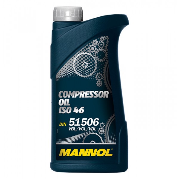 Масло для пневмоинструмента, объем 1 л, MANNOL Compressor Oil ISO 46 MN2901-1/2-22-I