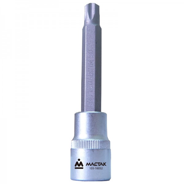 Насадка (бита) торцевая 1/2, TORX, T52, L = 140 мм, для ГБЦ VAG МАСТАК 103-16052