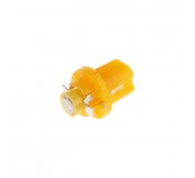 Автолампа T5 (W2*4.6d с патроном B8.5d) 1 SMD 3528  YELLOW 8лм   12V MEGAPOWER /10 /100