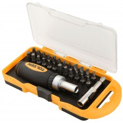 Набор вставок (бит) 1/4, PH, PZ, Hex, Torx, Slotted, 26 предметов TOLSEN TT20034