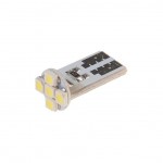 Автолампа T10W (W2,1x9,5d) 5 SMD 3528 WHITE 6000K 90лм   12V MEGAPOWER /10 /100 M-10611W