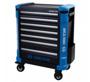 Тележка инструментальная, 7 выдвижных ящиков, HEAVY DUTY KING TONY 87G31-7B-BK
