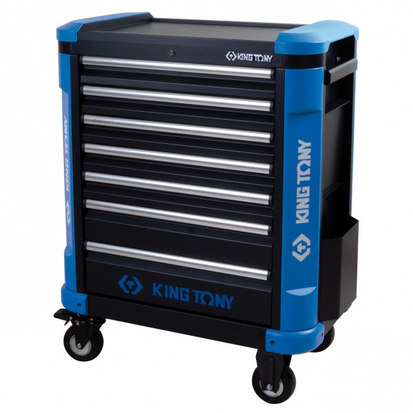 Тележка инструментальная, 7 выдвижных ящиков, HEAVY DUTY KING TONY 87G31-7B-BK