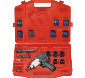 Гайковерт пневматический ударный 3/4, 1085 Нм, с комплектом ударных головок, 18 предметов king tony 64115mp