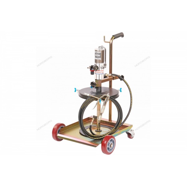 Установка пневматическая для раздачи густой смазки из бочек 20-60 л, с тележкой NORDBERG NO5030