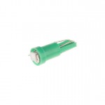 Автолампа T5 (W2*4.6d) 1 SMD 3528 GREEN 8лм   12V MEGAPOWER /10 /100 M-50113G