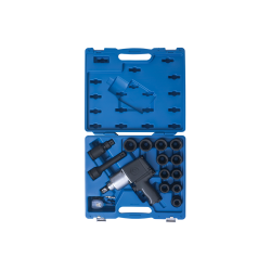 Гайковерт пневматический ударный 3/4, 1085 Нм, с комплектом ударных головок, 16 предметов KING TONY 64114AMP01