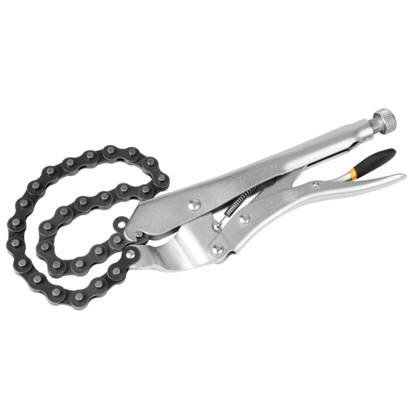 Съемник масляных фильтров, 60-140 мм, цепной с фиксатором TOLSEN TT10050