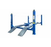 Подъемник четырехстоечный 5 т, с ручной траверсой 2 т N423, для сход-развала, мех. снятие, синий NORDBERG 4450_MB(M2)