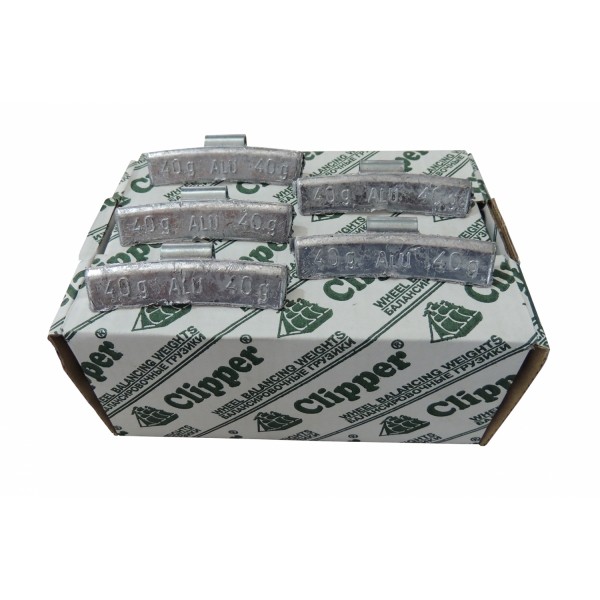 CLIPPER ГРУЗИК 0340 балансировочный для литого диска 40гр. (набор 50шт.) CLIPPER 0340 (набор 50 шт.)