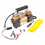 Компрессор  поршневой 150PSI (65л/мин) цифровой манометр двухцилиндровый со светодиодным цифровым манометром 12V MEGAPOWER /1/6 M-53019