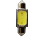 Автолампа C10W (SV8,5) 1 SMD MEGA WHITE 6000K 39мм 80лм24V MEGAPOWER /10 /100 OLD
