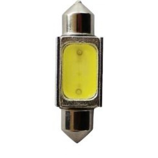 Автолампа C10W (SV8,5) 1 SMD MEGA WHITE 6000K 39мм 80лм24V MEGAPOWER /10 /100 OLD M-85204W-24