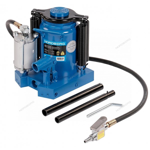 Домкрат бутылочный пневмогидравлический, 35 т NORDBERG N31335