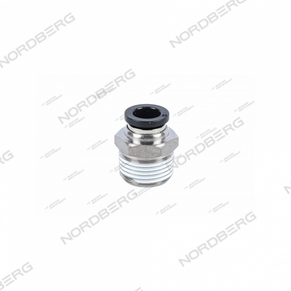 Фитинг прямой трубка 8мм резьба 3/8" QPC8-03