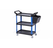 Тележка инструментальная, 3 пластиковые полки, синяя NORDBERG T31B