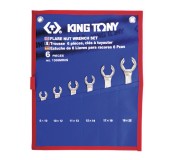 Набор разрезных ключей, 8-22 мм, чехол из теторона, 6 предметов KING TONY 1306MRN