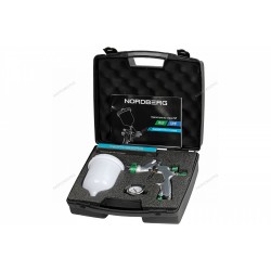 Краскопульт HVLP с верхним бачком, сопло 1,4 мм, пластиковый кейс NORDBERG NP7514