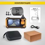 Видеоэндоскоп промышленный защищенный, 4.3, 2Мп, 2 камеры, 1920х1080, 3м, 5.5 мм, iCartool IC-V117
